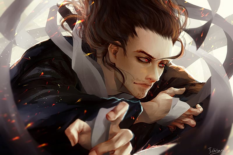 Anime, Red Eyes, Brown Hair, My Hero Academia, Shouta Aizawa, HD wallpaper