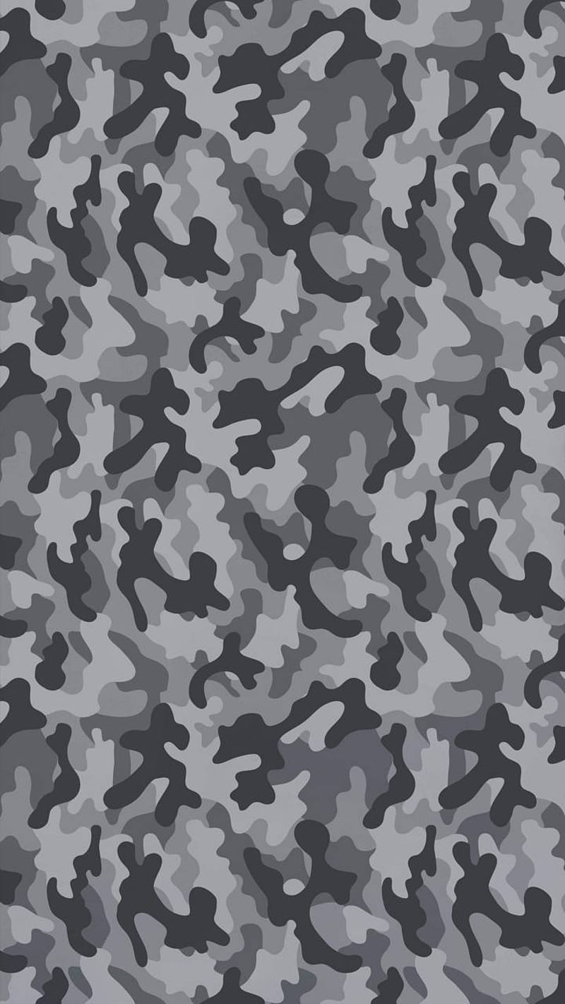 Camo, black and gray, HD phone wallpaper