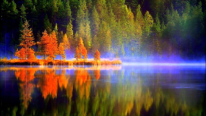 ★Morning on the Lake★, autumn, stunning, attractions in dreams, bonito ...