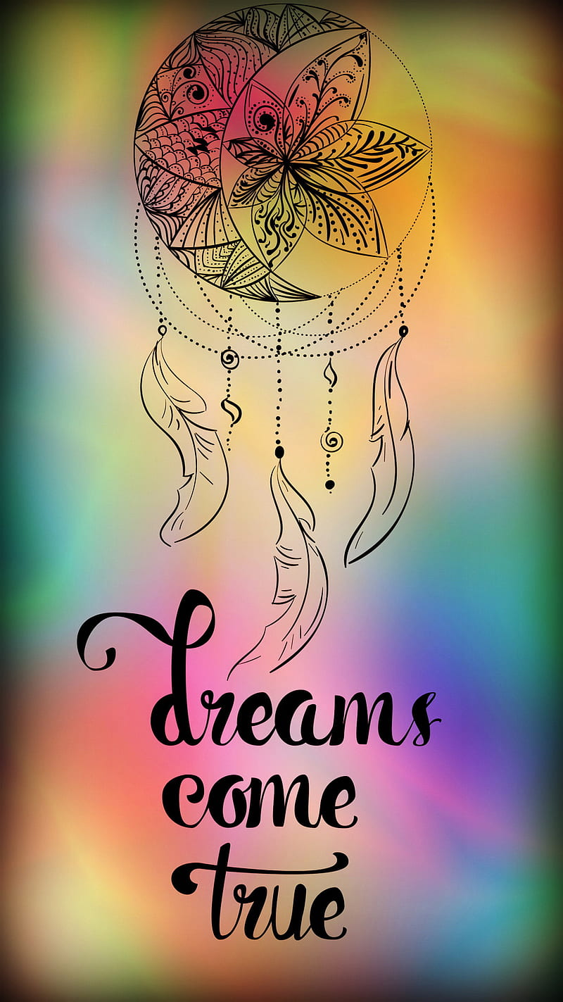 Dreams Colors Desenho Dreamcatcher Dreams Come True Inspirational Moon Hd Phone Wallpaper Peakpx