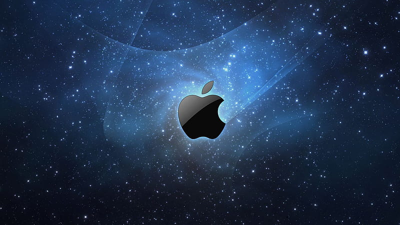 Apple In Starry Background Technology MacBook, HD wallpaper | Peakpx