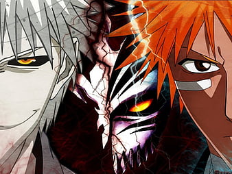 HD wallpaper: Bleach anime wallpaper, Hollow Ichigo, Ichigo Kurosaki,  Zangetsu (Bleach)