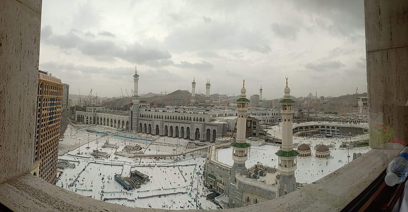 Masjid Al Haram, day view, of masjid al haram, peace, sensational, HD wallpaper