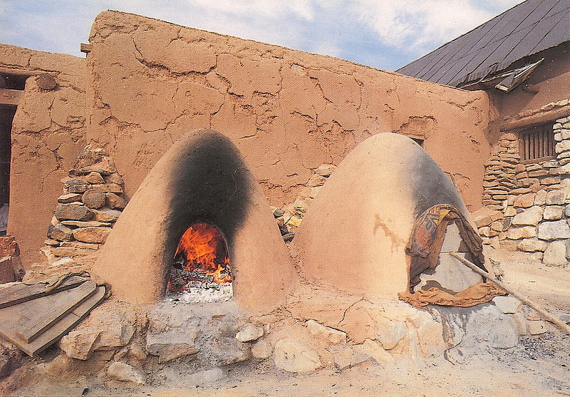 Outdoor Bread Baking Ovens , clay ovens, huts, southwestern, outdoors, HD wallpaper