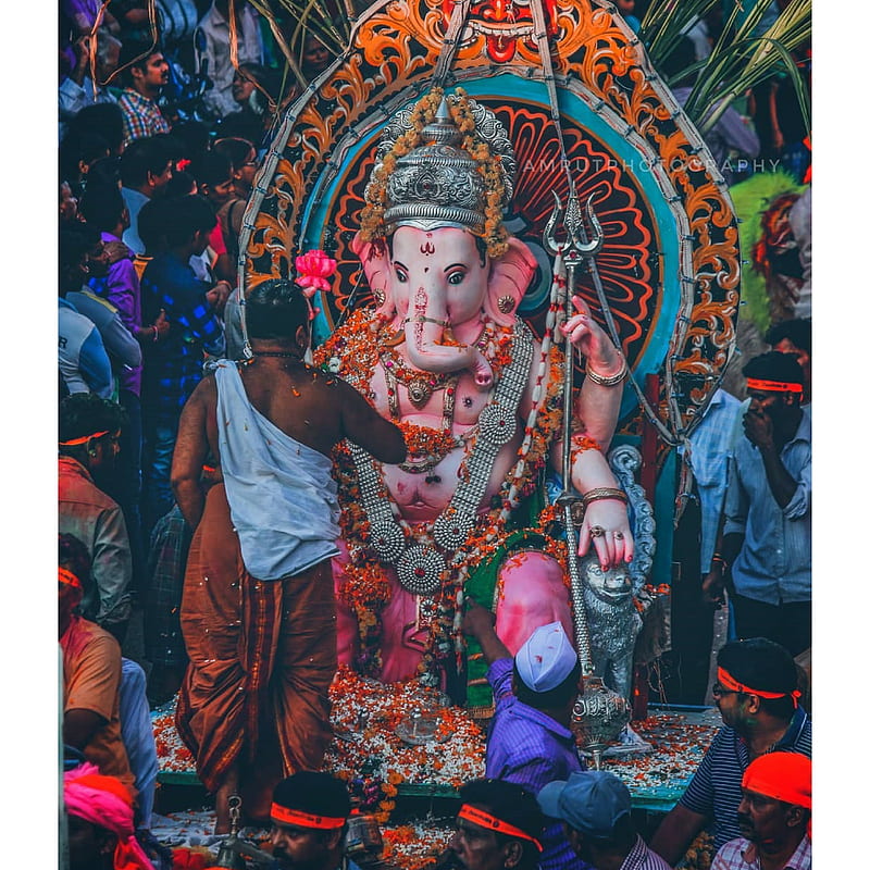 Ganapati , ganapati, god, hindhu, india, lord, smn, HD phone wallpaper