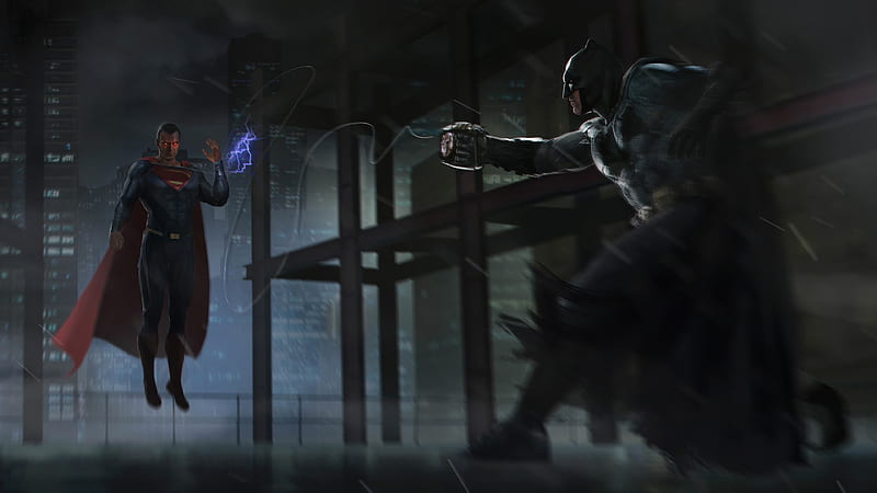 Batman Uses Sling Shot, batman, superheroes, digital-art, artwork, artstation, HD wallpaper