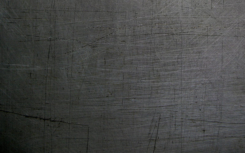metal with scratches, gray metal texture, old metal, scratches, metal background, HD wallpaper