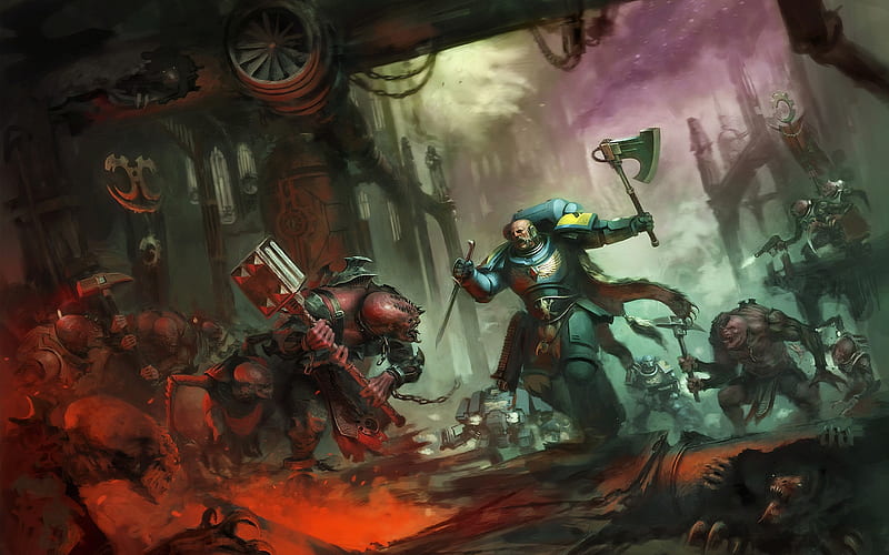 Warhammer 40K Concept Art, HD wallpaper
