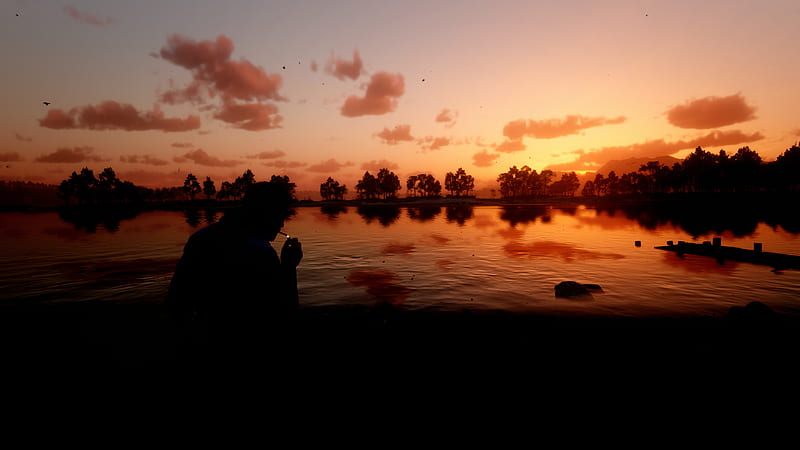 Red Dead, Red Dead Redemption 2, Sunset, HD wallpaper