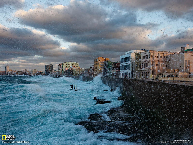 Seaside Havana-National Geographic, HD wallpaper