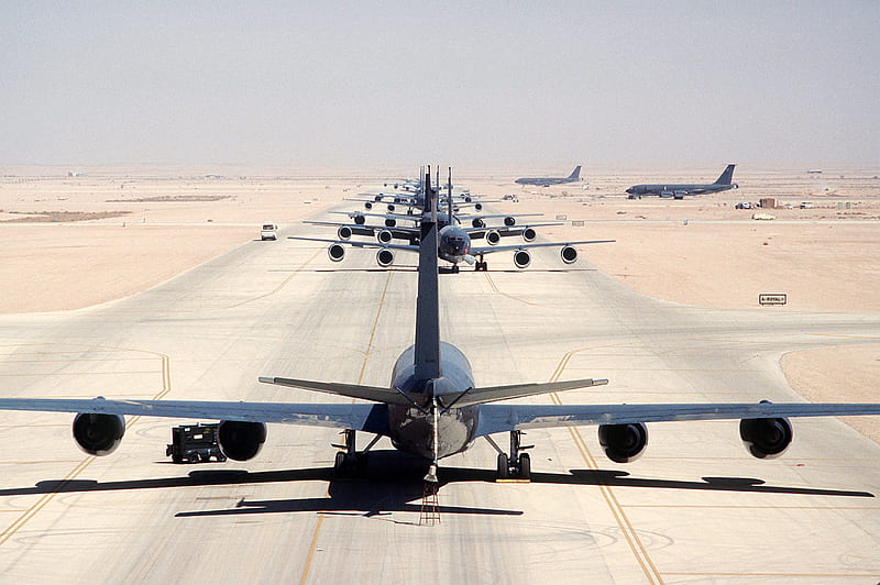 Military Aircraft, Boeing KC-135 Stratotanker, Operation Desert Storm, HD wallpaper