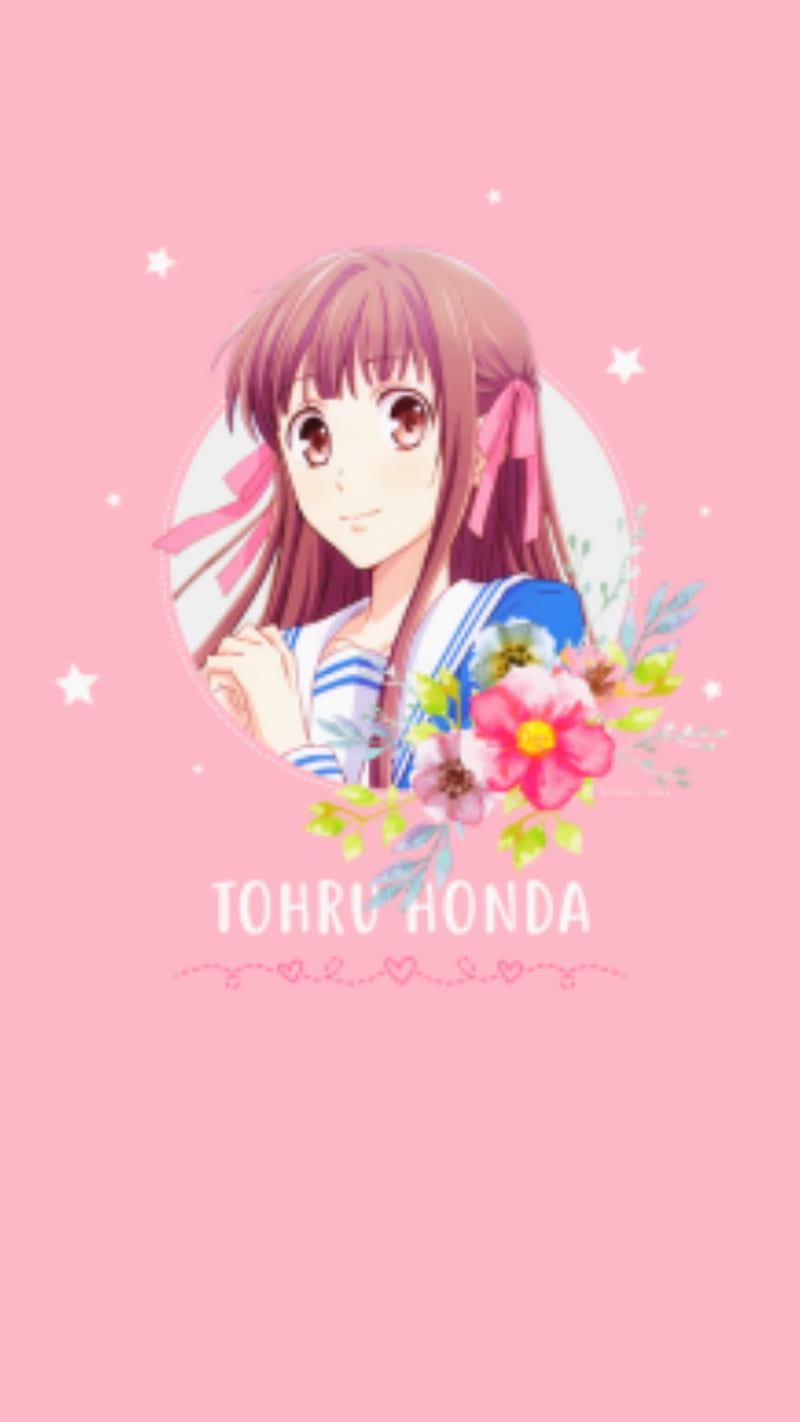 Fruits Basket Tohru , anime, fruits basket, kawaii, pink, HD phone wallpaper