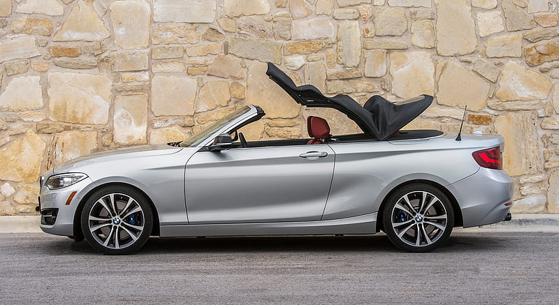 2015 Bmw 2 Series 228i Convertible Top In Action Side Car Hd Wallpaper Peakpx