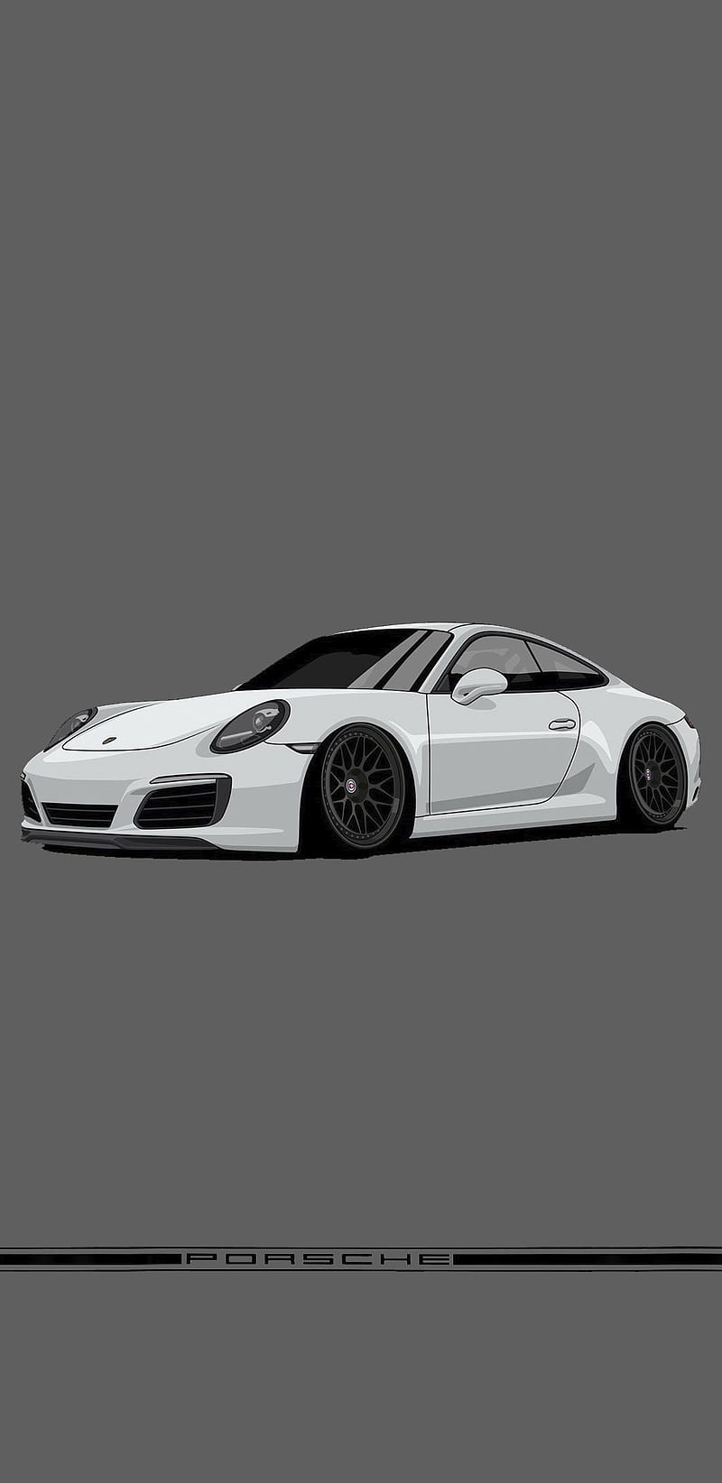 Porsche Drawing, HD phone wallpaper