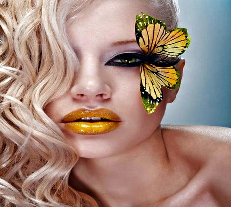 Ojos Y Labios Arte De La Mariposa Arte De Los Labios Mariposa Arte Del Ojo Fondo De Pantalla