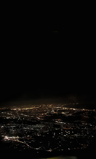 Window Seat Airplane Calm City Lights Dark Lights Night Hd Phone Wallpaper Peakpx