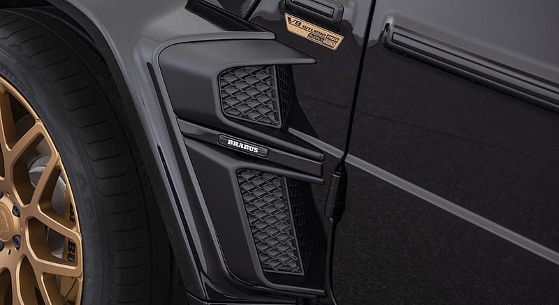 2020 BRABUS 800 BLACK and GOLD EDITION based on Mercedes-AMG G 63 - Side Vent , car, HD wallpaper