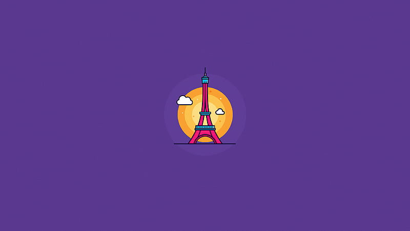 Eiffel Tower Minimal , france, paris, eiffel-tower, minimalism, minimalist, artist, artwork, digital-art, HD wallpaper