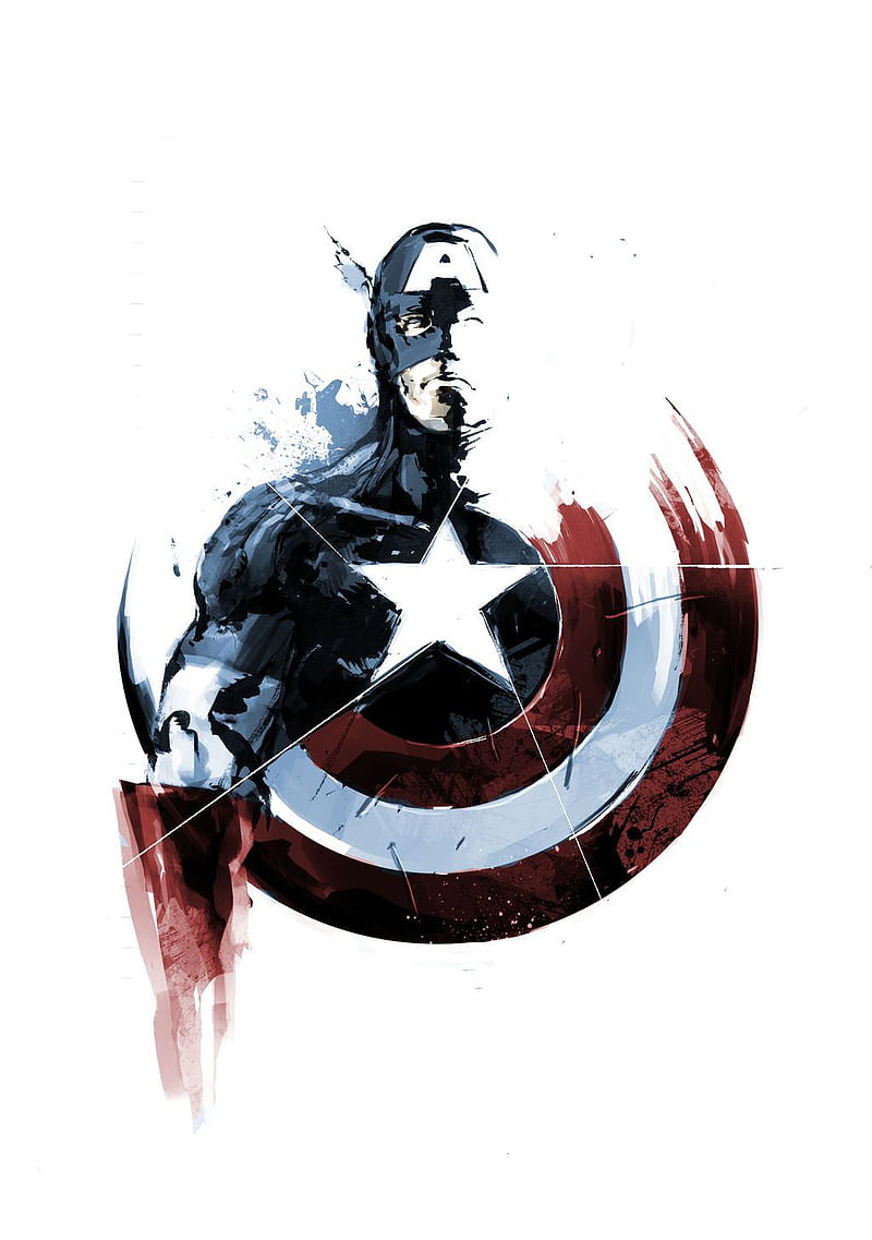The Captain, captain america, marvel, worthy, HD phone wallpaper ...