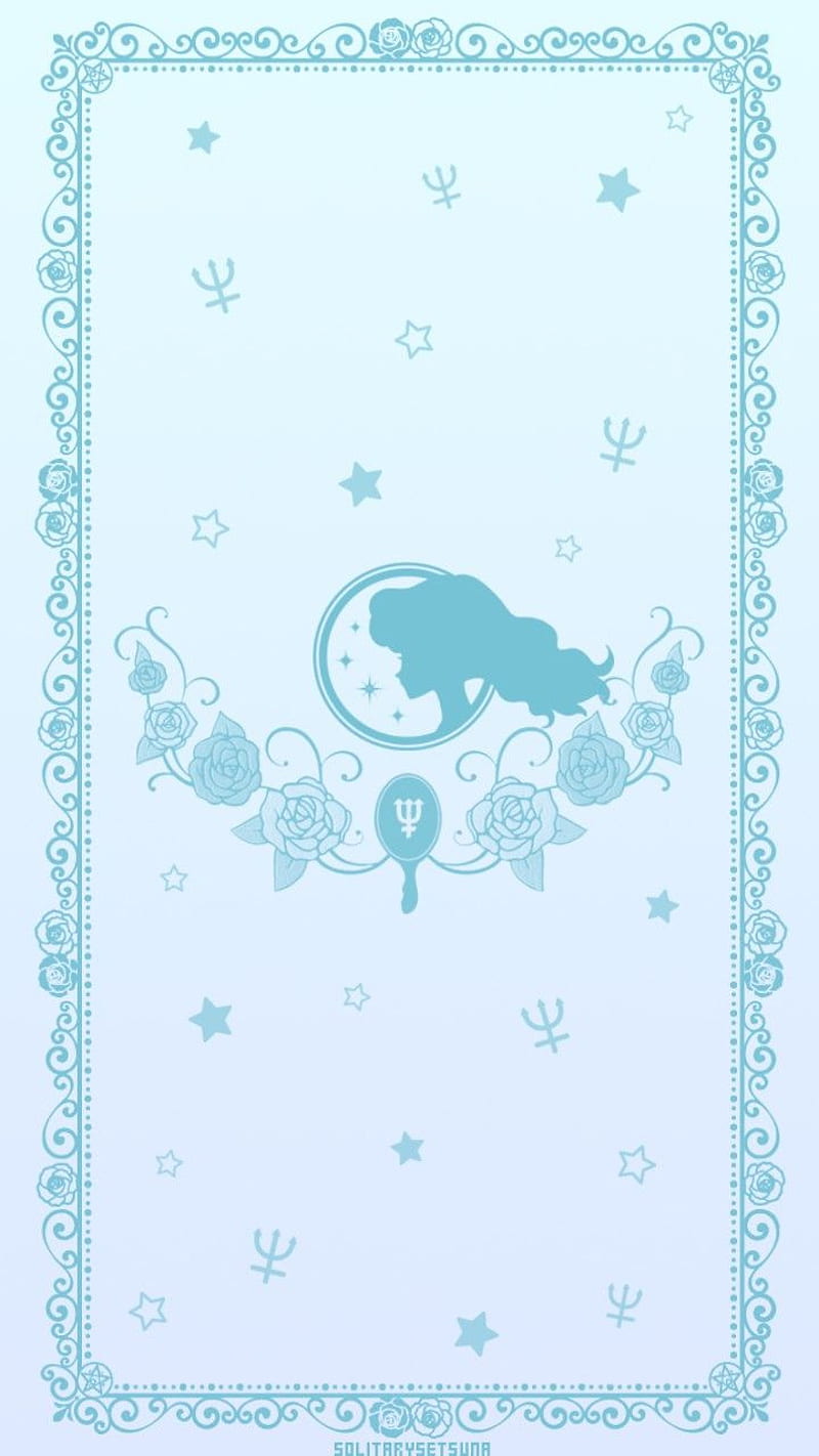 Sailor Neptune, blue, theme, HD phone wallpaper
