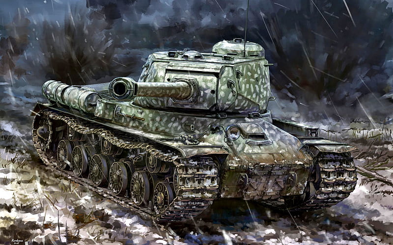 tank, IS-2, Object 240, Soviet heavy tank, USSR, World War II, HD wallpaper