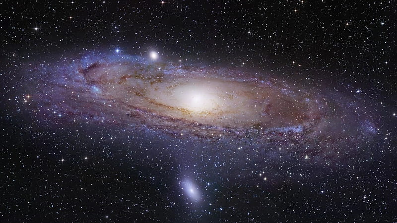 Andromeda, constellation, stars, galaxies, space, HD wallpaper