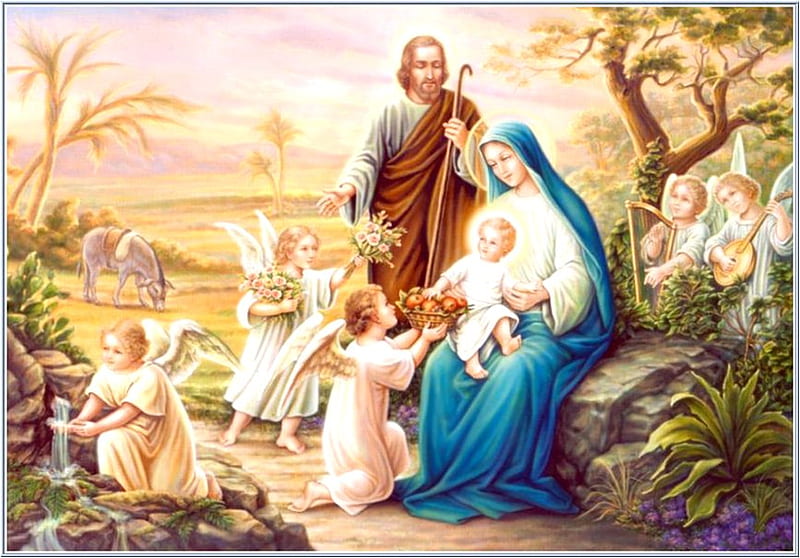 Holy family, family, religion, baby, christ, jesus, joseph, virgin, mary,  god, HD wallpaper | Peakpx