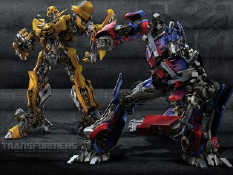 Optimus n Bumblebee, prime, transformers, optimus, robo, autobot, movies, bumblebee, HD wallpaper
