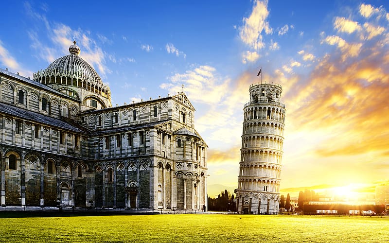 Monuments, Italy, Pisa, , Leaning Tower Of Pisa, HD wallpaper