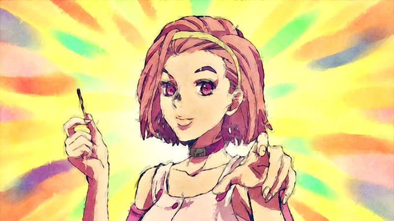 Anime, Pink Hair, Pink Eyes, Jojo's Bizarre Adventure, Jojo's Bizarre Adventure: Diamond Is Unbreakable, Reimi Sugimoto, HD wallpaper