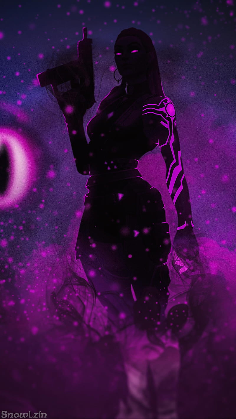 Reyna Valorant, magenta, art, Kill, frulo, HD phone wallpaper