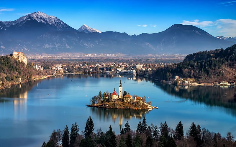 Churches, Lake Bled, Religious, Assumption Of Mary Church, HD wallpaper