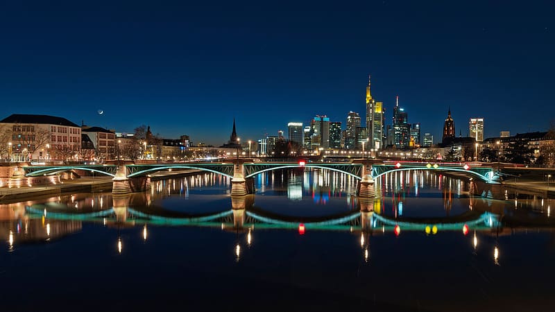 Frankfurt Alemania, puente, Alemania, agua, Frankfurt, horizonte, Fondo de  pantalla HD | Peakpx