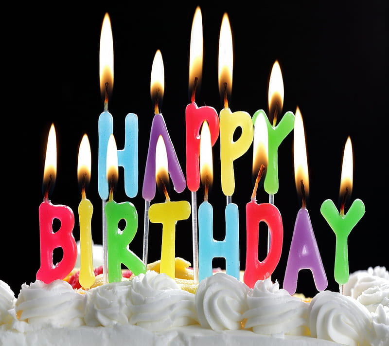 Happy birtay, birtay, birtay cake, cake, candle, wish, HD wallpaper