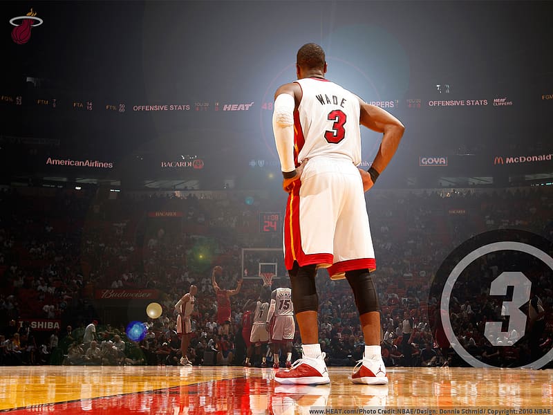Sports, Basketball, Dwyane Wade, Miami Heat, HD wallpaper