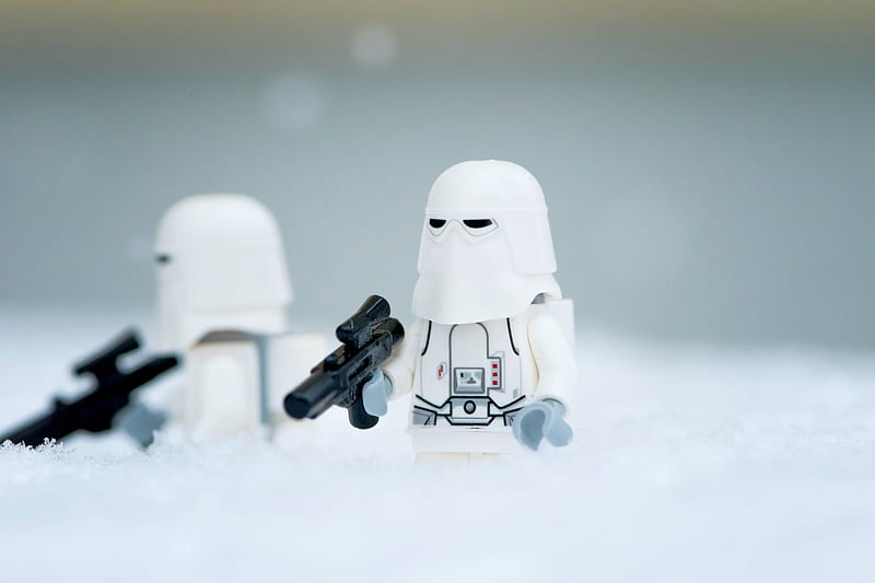 Snow Patrol, hoth, lego, snow, star wars, trooper, HD wallpaper