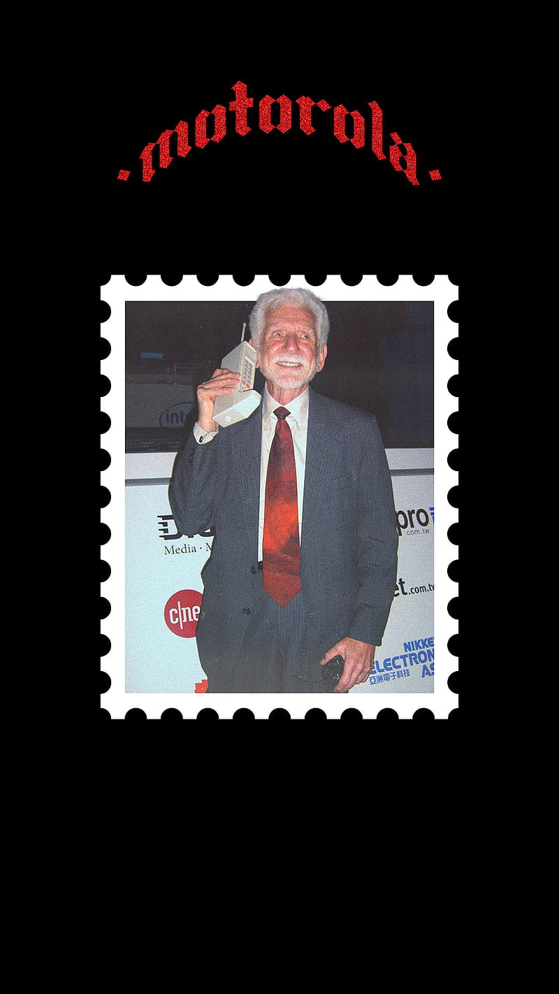 postcard stamp txt 1, aesthetic, martin cooper, motorola, old, postcard stamp, vintage, HD phone wallpaper