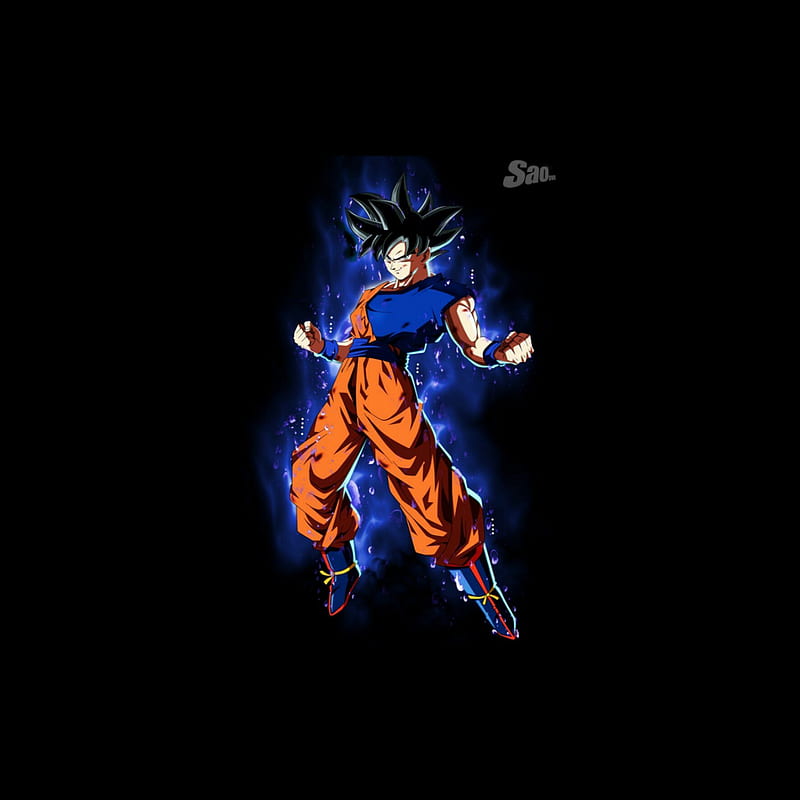 Goku reflejo azul, goku azul, HD phone wallpaper