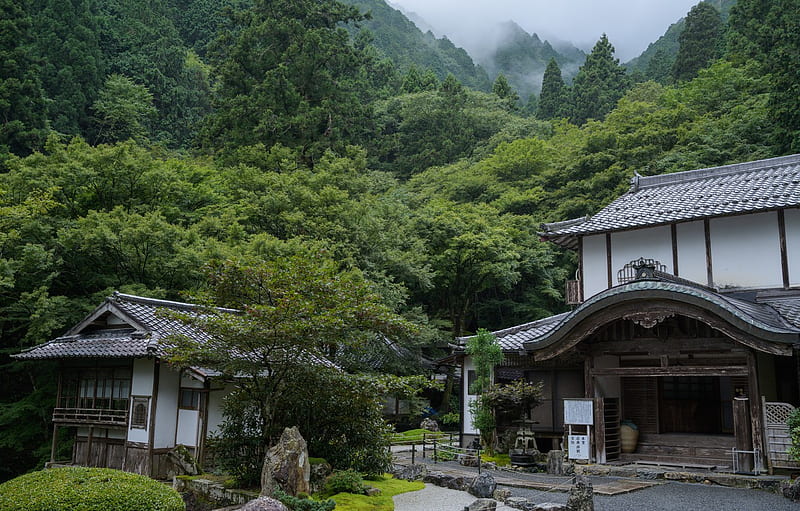 Nature, Mountains, Japan, Forest, Garden, Temple for , section природа, Rural Japan, HD wallpaper