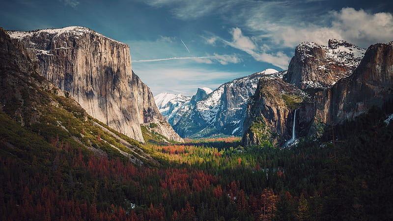 Yosemite Valley Yosemite National Park, autumn, forest, California, USA, HD wallpaper