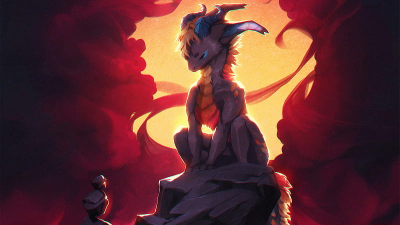 Limbo Dragon , dragon, artist, artwork, digital-art, HD wallpaper