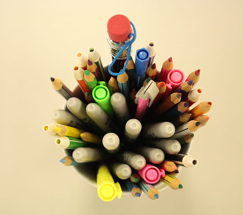 Pen Holder, abstract, amazing, holder, inspirational, pen, pencil, school, HD wallpaper