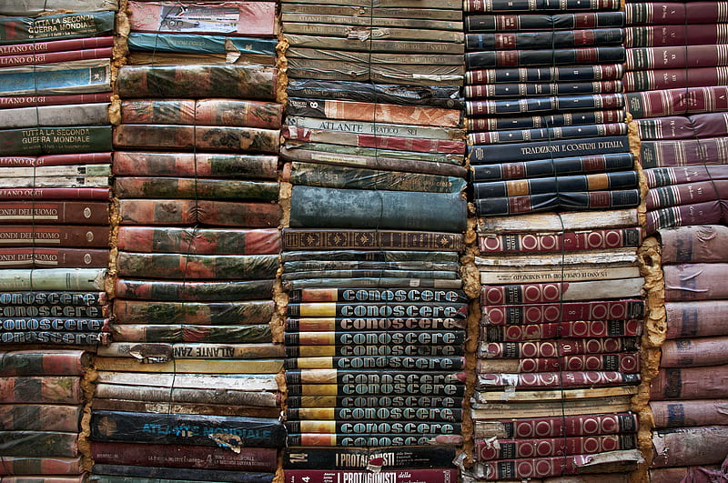 pile of books, HD wallpaper