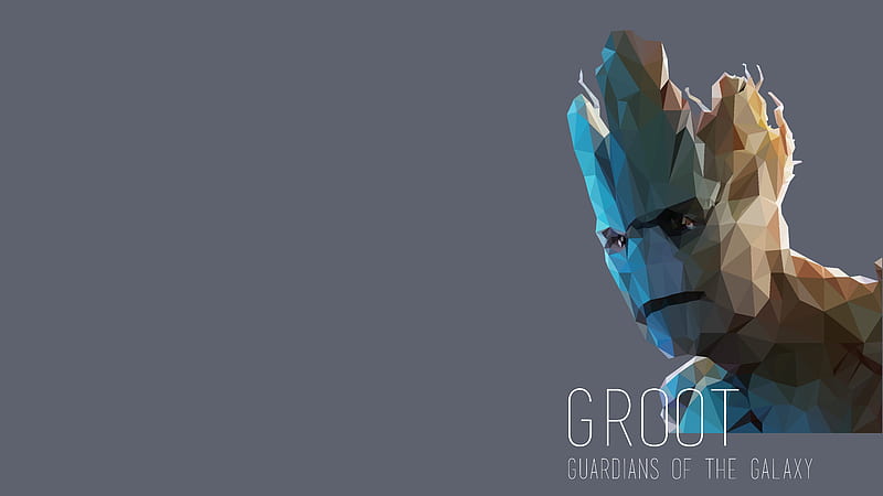 Groot Abstract Art, guardians-of-the-galaxy, movies, HD wallpaper