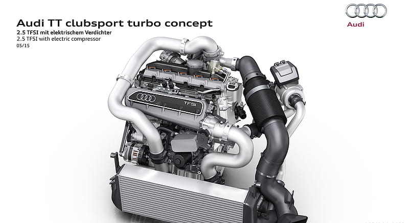 2015 Audi TT Clubsport Turbo Concept - 2.5 TFSI with Electric Compressor - Engine , car, HD wallpaper