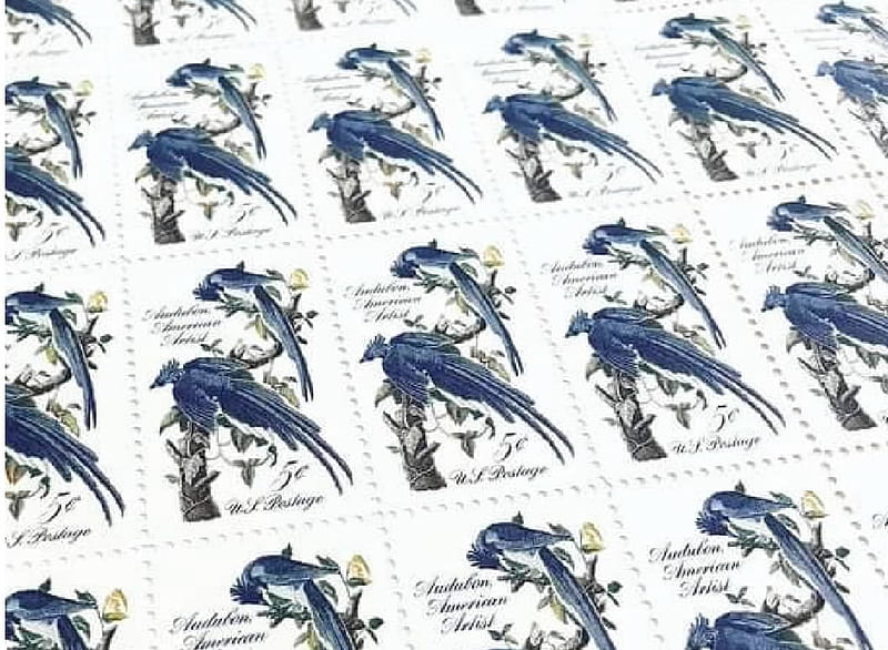 USA post stamps - Bluebird, Ephemera, Christmas, Bluebird, USA, Philately, Collectables, Stamps, Collage, HD wallpaper