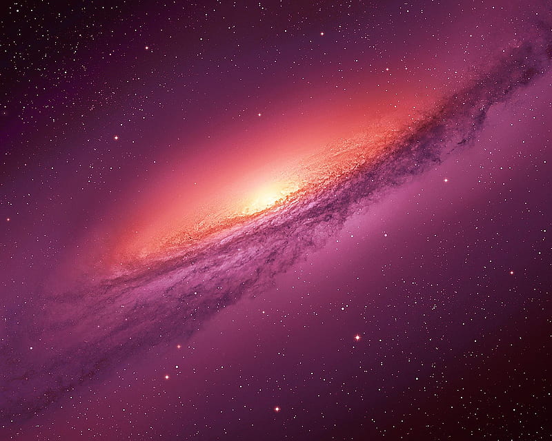Outer Space, galaxy, milky way, planets, purple, sky, stars, HD wallpaper