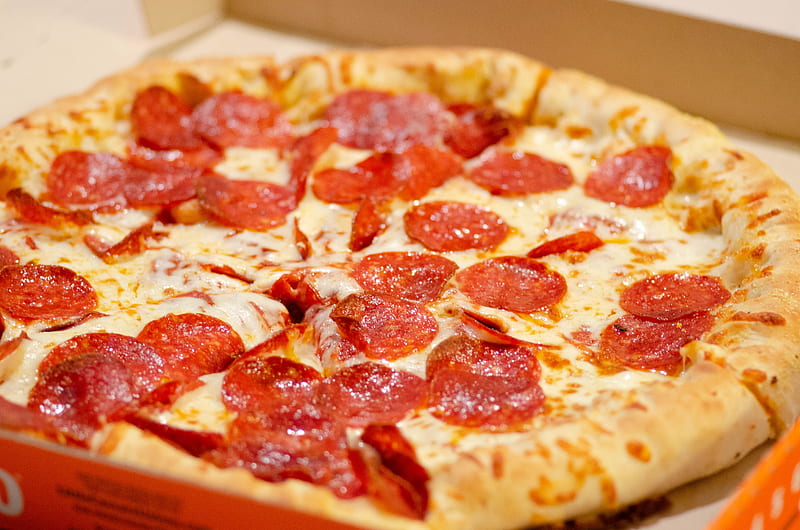 pepperoni pizza, HD wallpaper