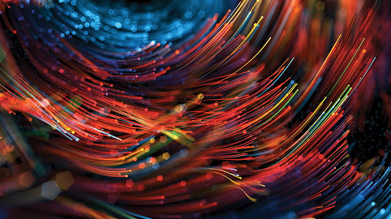 Colorful Wire Strings Abstract, HD wallpaper