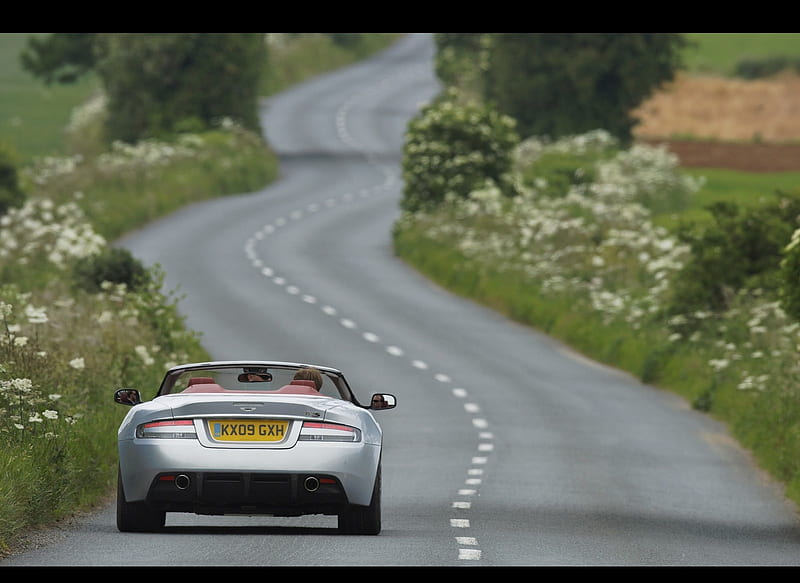 2010 Aston Martin DBS Volante - Rear Angle View, car, HD wallpaper